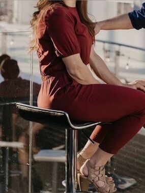 Women’s Burgundy Old Navy Jumpsuit/Romper